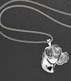 Boxer Necklace Embossed Pendant Jewelry Golden Plated Fast