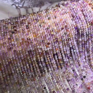AMETHYST Loose Beads Round Faceted 2.6mm for Jewelry 14in