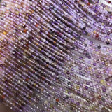 AMETHYST Loose Beads Round Faceted 2.6mm for Jewelry 14in