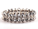 Elastic Rhinestone Spacer Bracelet Women Jewelry