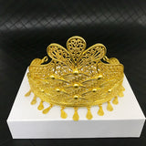 Dubai Hollow Flowers Women Crown Wedding Headpieces