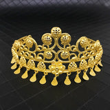 Dubai Hollow Flowers Women Crown Wedding Headpieces