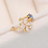 S925 Silver Crystal Clip Earrings for Women