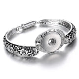 Flower Zircon Bracelet Jewelry for Women - Hot Transfer Button Bracelet