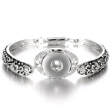 Flower Zircon Bracelet Jewelry for Women - Hot Transfer Button Bracelet