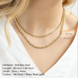 Layered Chain Necklace for Women Geometric Chokers Necklaces