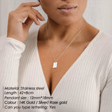 Layered Chain Necklace for Women Stainless Steel Pendant Style Jewelry