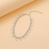 Rhinestone Chain Anklet, Wedding Foot Ornament