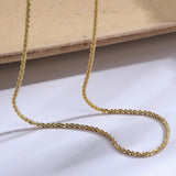eManco Stainless Steel Cauliflower Chain Necklace 2.4MM Flash Necklace