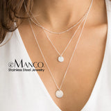 eManco 3pcs Layered Necklace Set