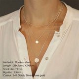 eManco 3pcs Layered Necklace Set