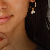 eManco 5PCS Freshwater Pearl Earrings DIY with Stainless Steel Pearl