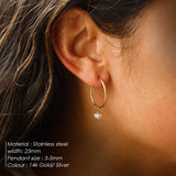 eManco 5PCS Freshwater Pearl Earrings DIY with Stainless Steel Pearl