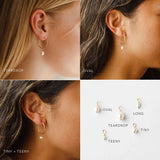 eManco 5PCS Freshwater Pearl Earrings DIY with Stainless Steel Pearl