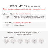 eManco Stainless Steel Rhinestone Heart Pendant Charms