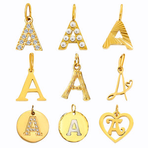 eManco Alphabet Pendant Set A-Z Letter Combo Necklace