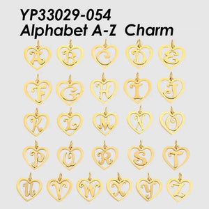 eManco Alphabet Pendant Set A-Z Letter Combo Necklace