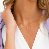 eManco Classic Stainless Steel Necklace Women Jewelry 12 Birthstone