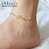 eManco Name Anklet Ladies Stainless Steel Jewelry Gift