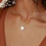 eManco Freshwater Pearl Pendant Necklace Women's Holiday Gift