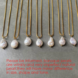 eManco Freshwater Pearl Pendant Necklace Women's Holiday Gift
