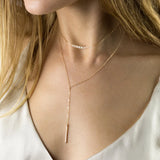 eManco Minimalist Stainless Steel Necklace Women Layered Chain Choker