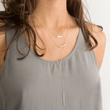 eManco Minimalist Stainless Steel Necklace Women Layered Chain Choker