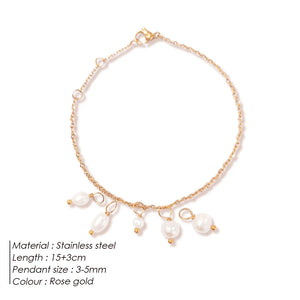 eManco Stainless Steel DIY Pearl Bracelet Holiday Gift