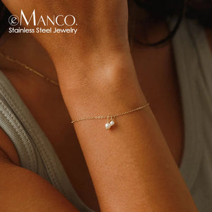 eManco Stainless Steel DIY Pearl Bracelet Holiday Gift