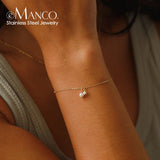 eManco Stainless Steel DIY Pearl Bracelet Holiday Gift