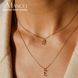 eManco Customized Initial Necklace Choker Chain