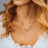 eManco Stainless Steel Necklace Women Pendant Chokers