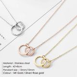 eManco Stainless Steel Necklace Women Pendant Chokers