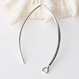 925 Sterling Silver Earring Wire Hooks - Jewelry DIY Findings