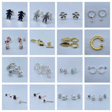 Gold Hoop Earrings with Pearl Bead Accent