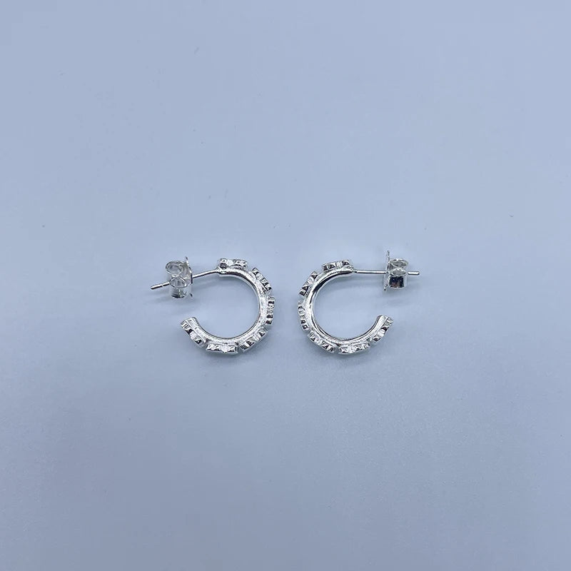 Gold Hoop Earrings with Pearl Bead Accent