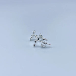 Elegant Gold Hoop Earrings with Crystal Accent