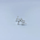 Elegant Gold Hoop Earrings with Crystal Accent