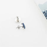 925 Sterling Silver Crystal Wedding Statement Earrings
