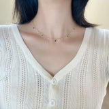 14K Real Emerald Pendant Necklace for Women Wedding