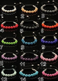 10mm Mix Micro Pave Disco Ball Beads Bracelet Lot Christmas Gift
