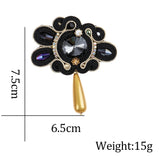 Ethnic Brooch For Women Zircon Corsage Pin Dress Jewelry Accessories