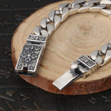 925 Silver Cuban Link Bracelets for Men 18/20/22CM Chain