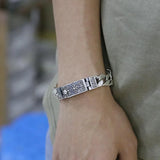 925 Silver Cuban Link Bracelets for Men 18/20/22CM Chain