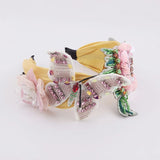 Flannel Butterfly Rhinestone Headband Girls Fairy Hair Ornament