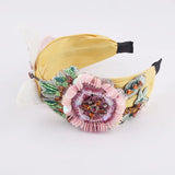 Flannel Butterfly Rhinestone Headband Girls Fairy Hair Ornament