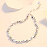 Sterling Silver Zircon Bracelet for Women