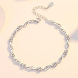 Sterling Silver Zircon Bracelet for Women