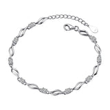 Sterling Silver Zircon Bracelet for Women
