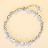 Sterling Silver Zircon Bracelet for Women